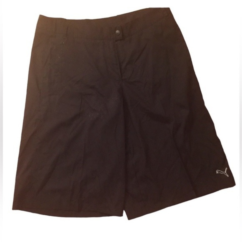 PUMA Long Athletic Shorts  L- Black  NWT